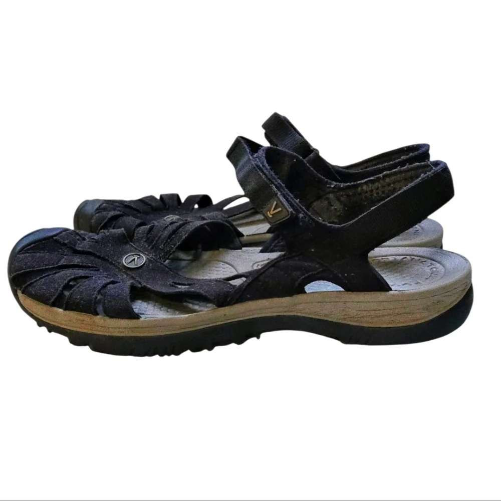 Keen Womens Black Suede Active Sandals. - Picture 3 of 7